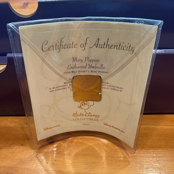 DISNEY MARY POPPINS PARROT UMBRELLA REPLICA 1964 MOVIE OFFICIAL COLLECTIBLE CERT - Picture 13 of 15